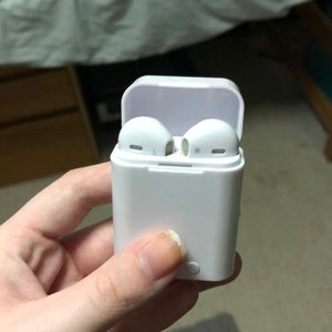 Rose gold wireless ear buds